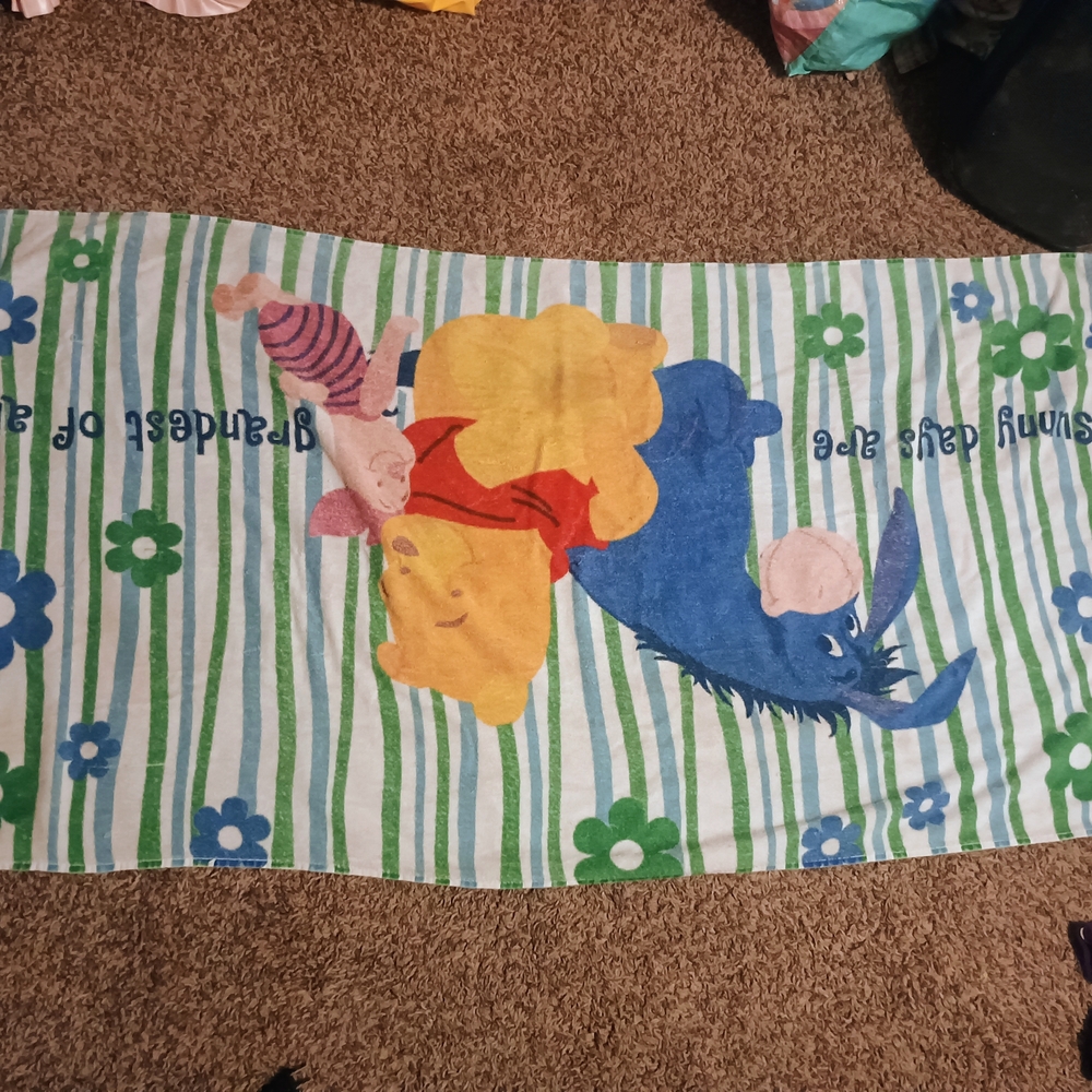Winnie the Pooh Character Beach Towel